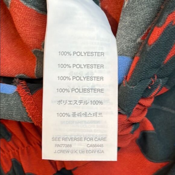 J.Crew -with pockets Floral Print Pants - Red and Blue - Picture 5 of 5